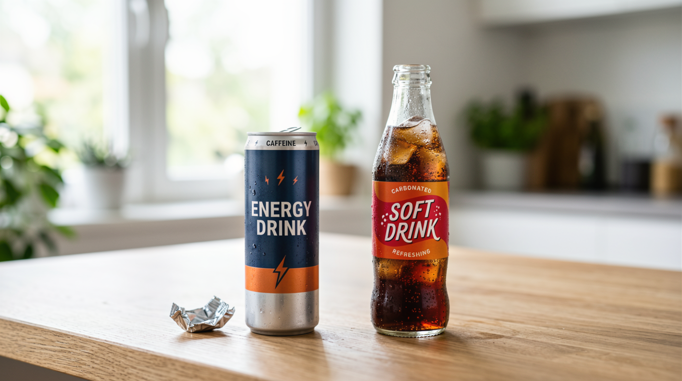 Difference Between Energy Drink and Soft Drink